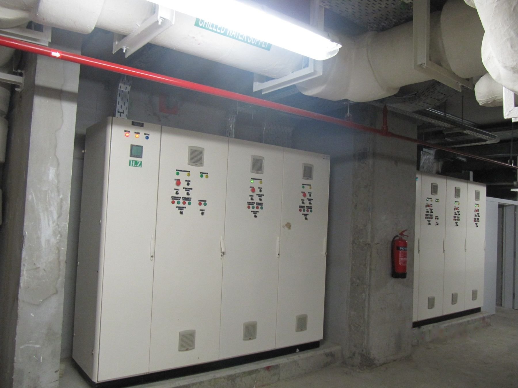 Electrical panels on site